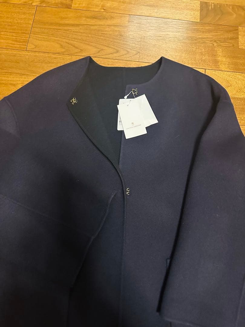 【タグ付新品】united arrows バイカラーリバー　ミドルコー