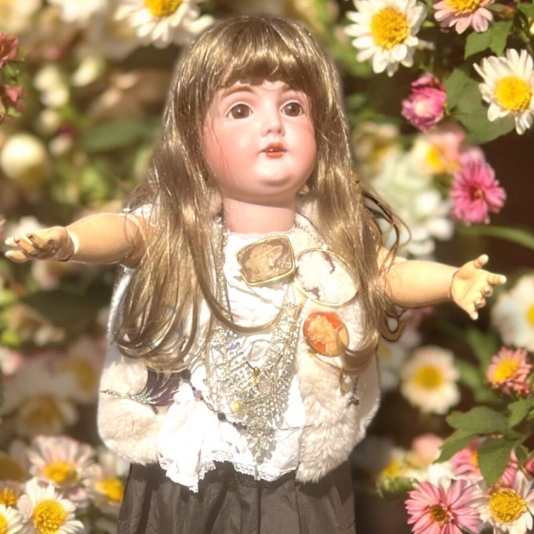 まるこ アンティーク ビスクドール ケストナー 164 シェルカメオ