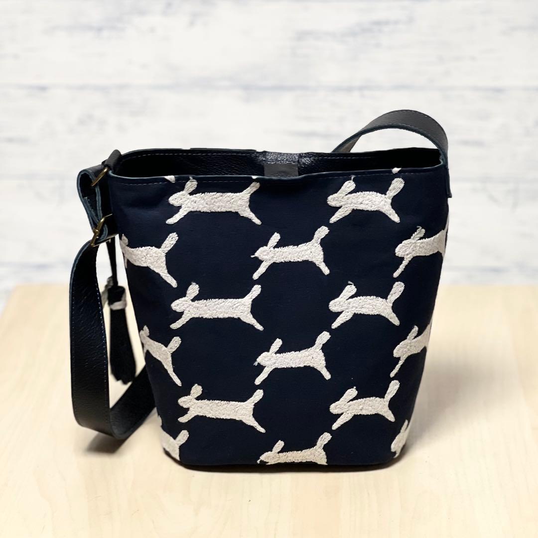 ミナペルホネンと本革のワンハンドルバッグ　MB510-163