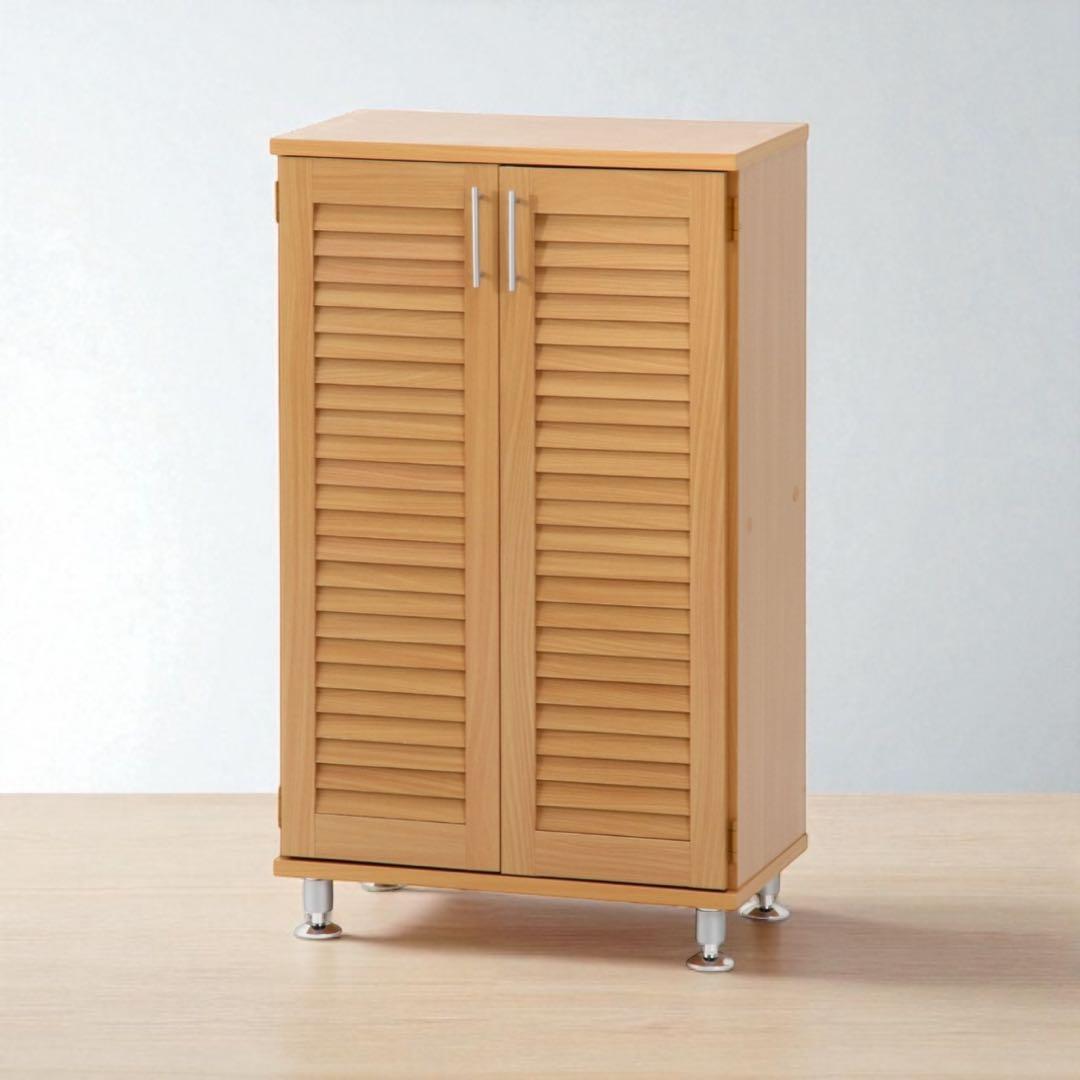 ルーバーシューズボックス ナチュラル [CD:96563]未開封品