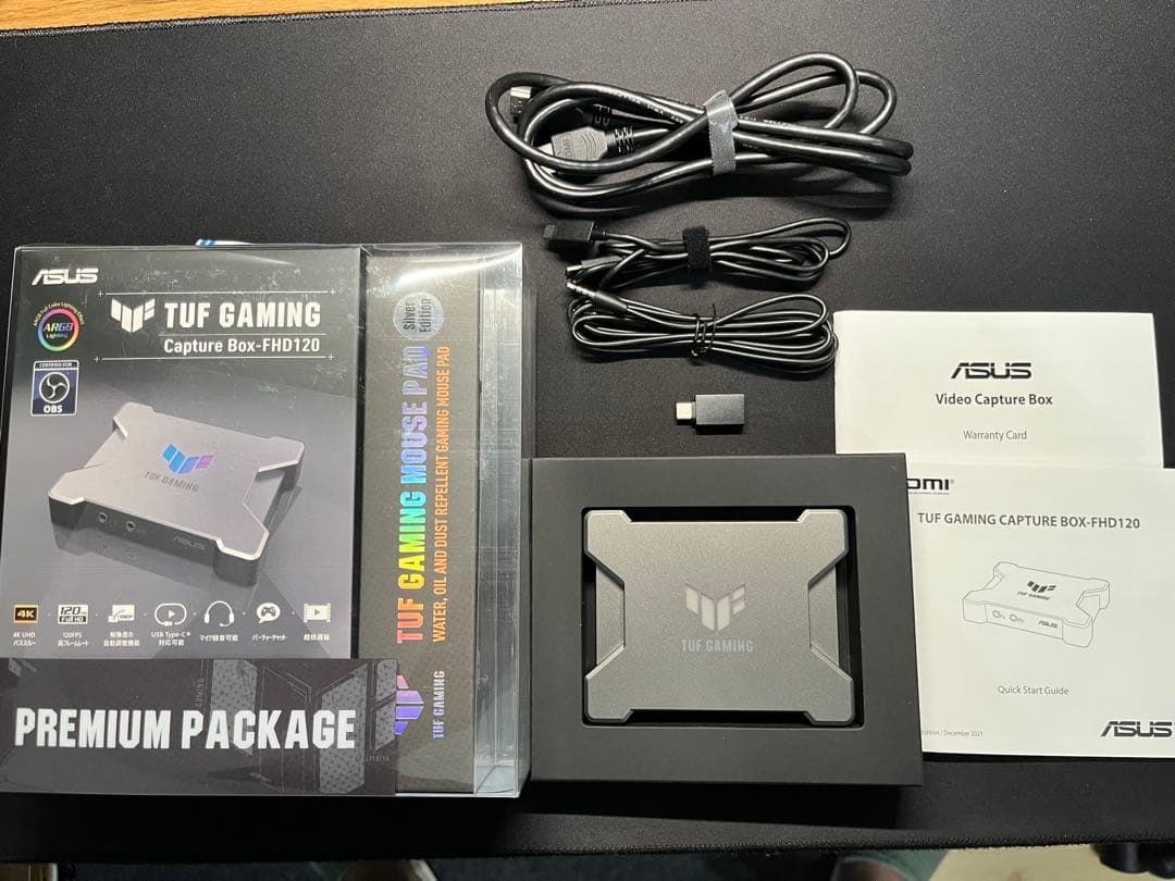 ASUS TUF GAMINGキャプチャーボードFHDで120fpsパススルー可