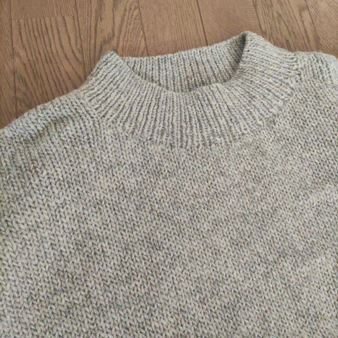 かぐれペルーニットワイドベスト コットンバックサテンコクーンスカート２点セット