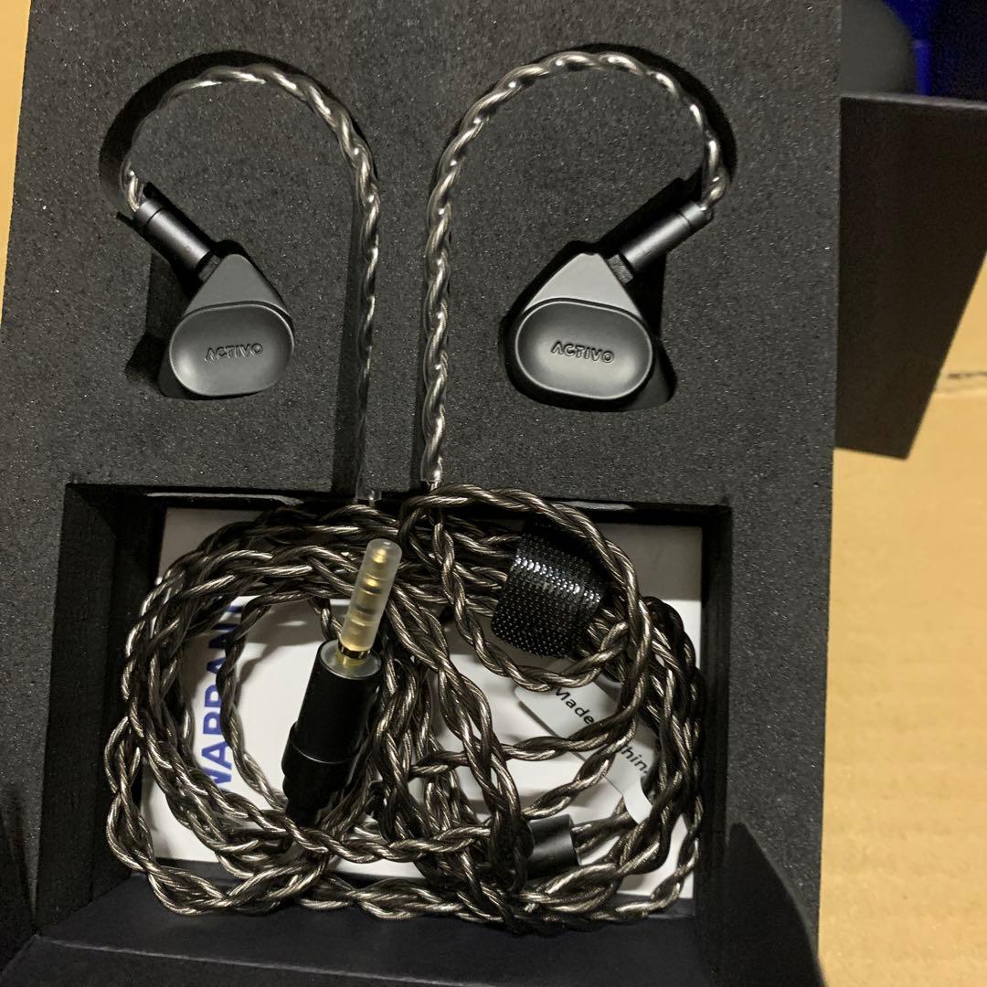 ACTIVO VOLCANO Black 有線イヤホン