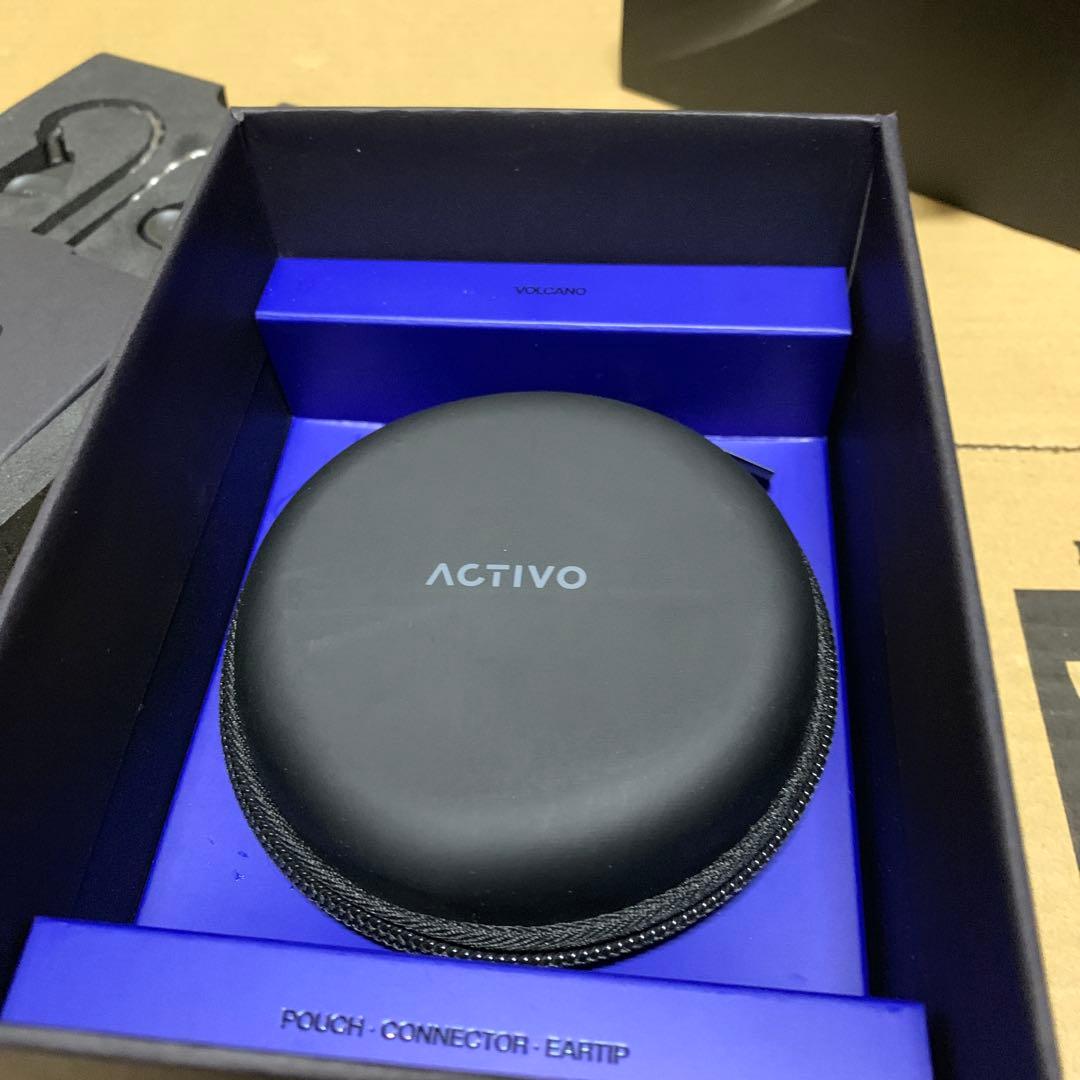 ACTIVO VOLCANO Black 有線イヤホン