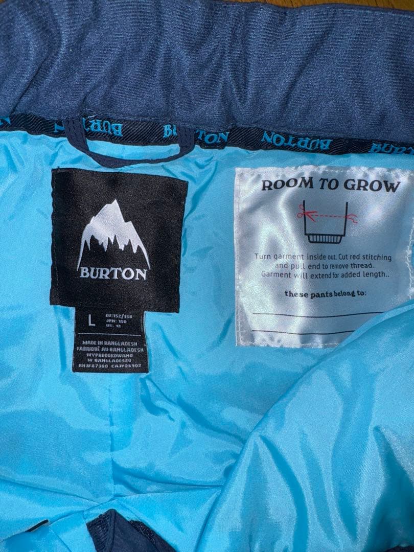 バートンウエア上下セット キッズLサイズ　手袋インナー追加