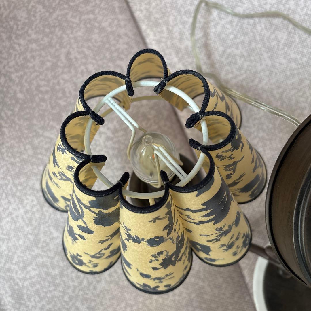 フラワーパターン シャンデリア 4灯