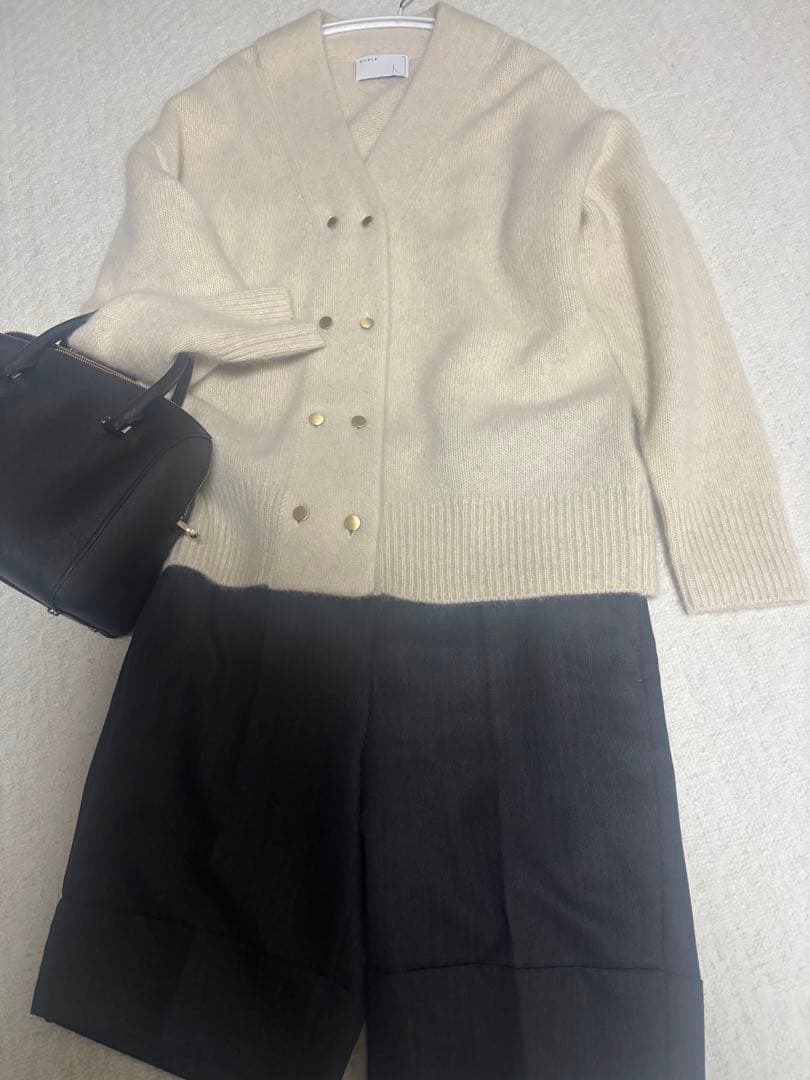 NOBLE YAKダブルボタンニットカーディガン