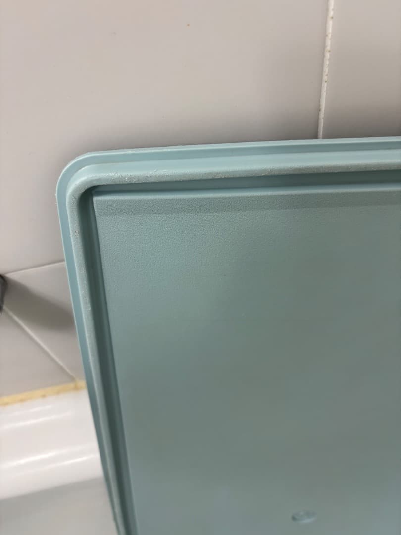 【汚れています】タッパーウェア ロングスーパーケース 水色６個セット