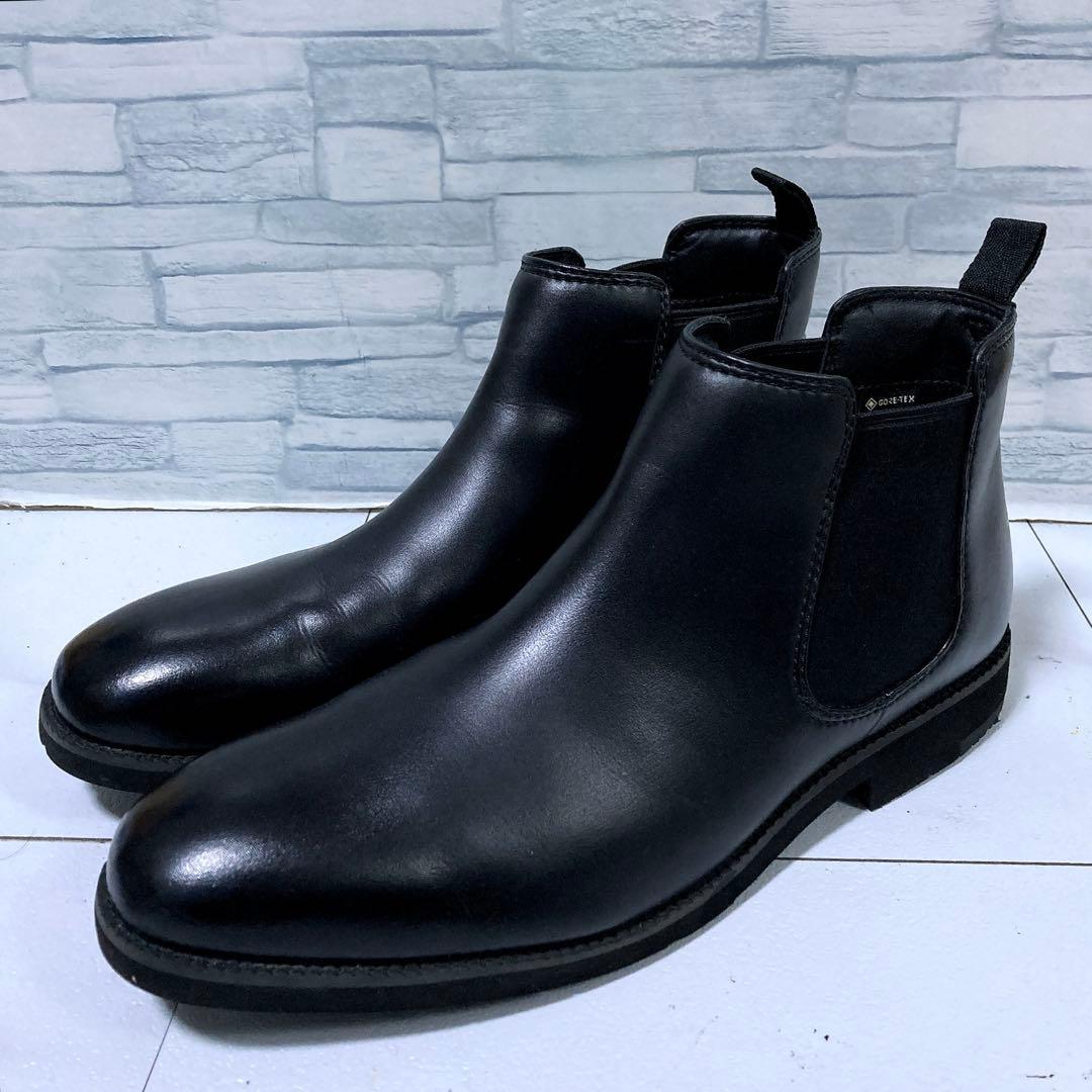 極美品 REGAL リーガルウォーカー サイドゴアブーツ ゴアテックス 黒 27