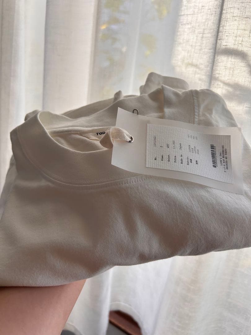 Cottonsilk Useful Long T-shirts ホワイト