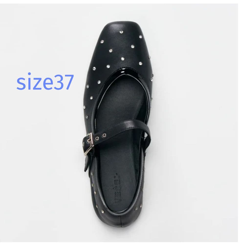 お値下げ　VEGE　ベジ　PIXIE 　ビジュー　フラットシューズ