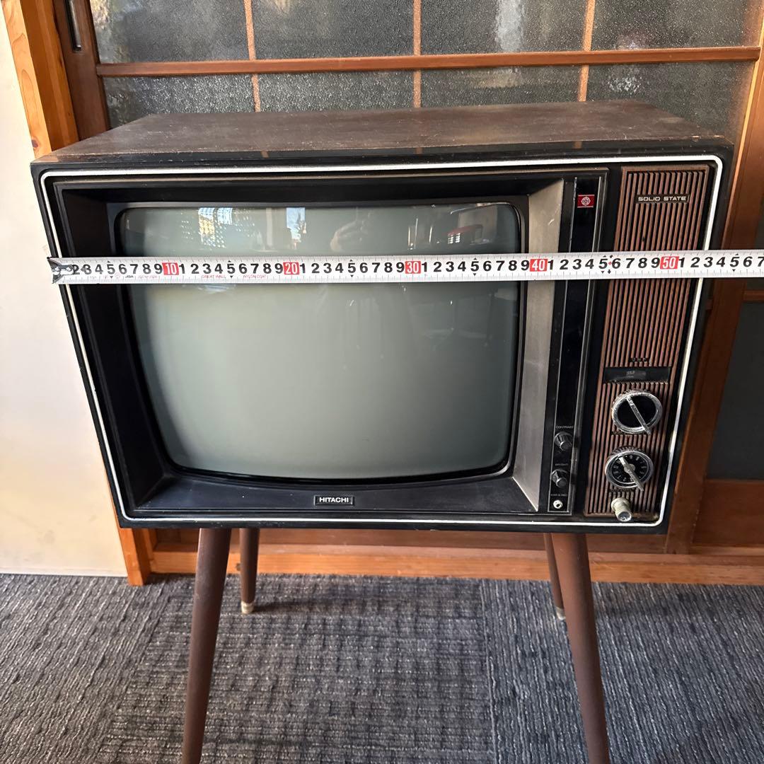 白黒テレビ　ブラウン管テレビ　ヴィンテージ