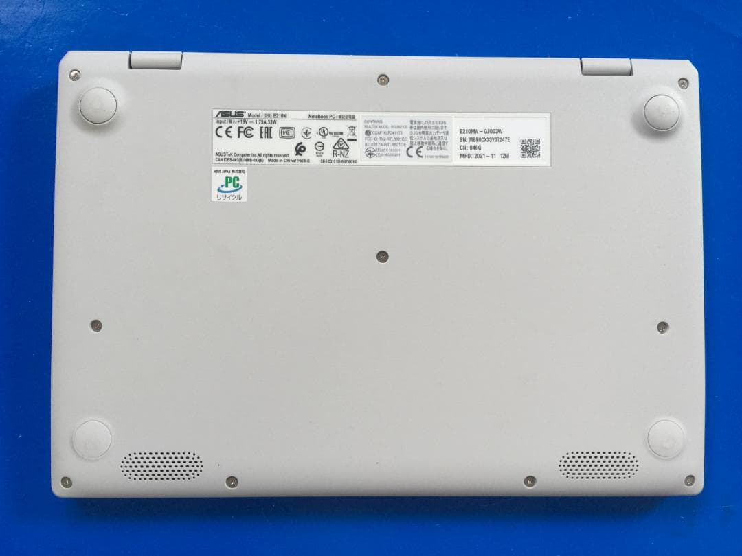 ASUS E210MA 11.6型/SSD/NumberPa/Office