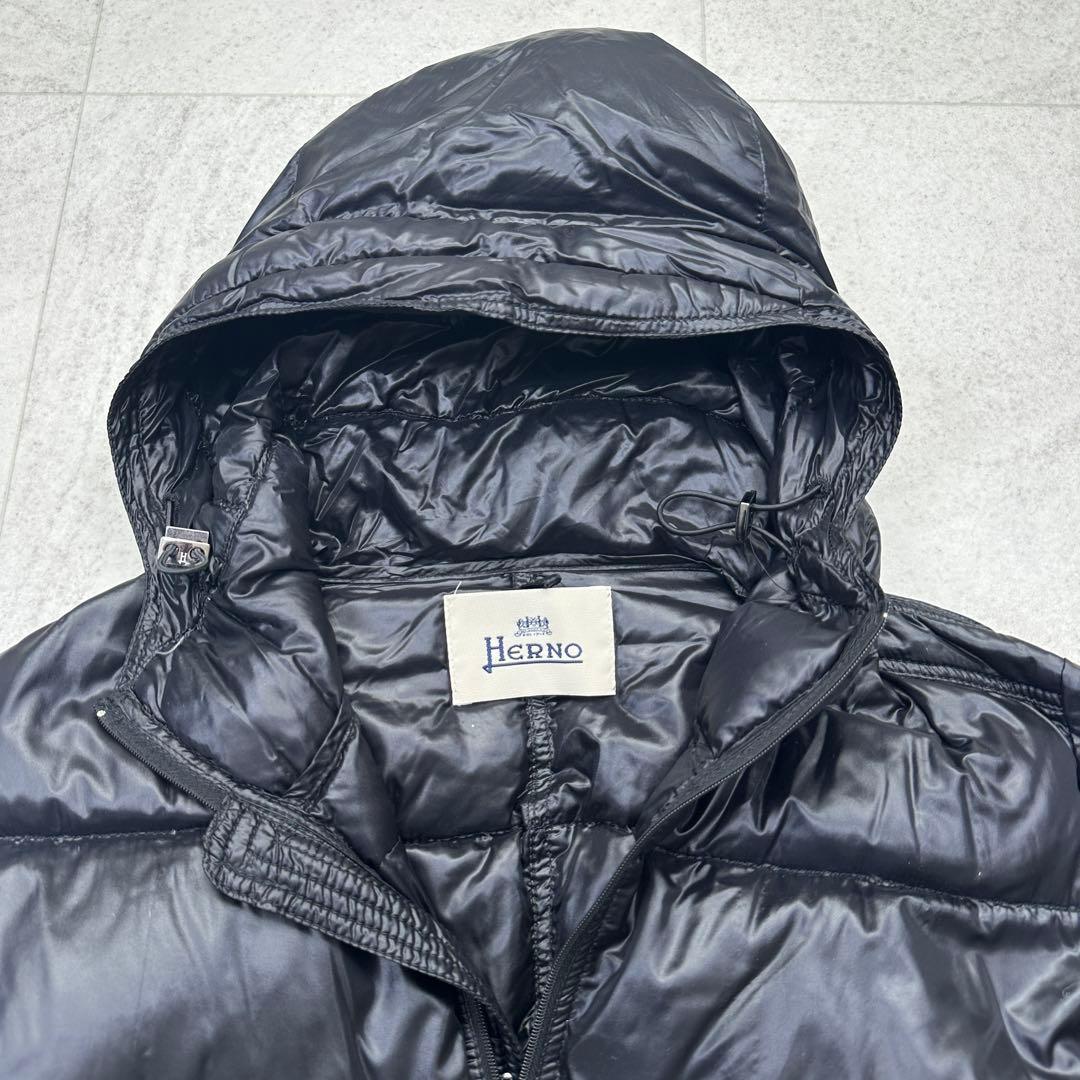 【HERNO】ダウンジャケット 旧タグ LAMPO 軽量 ロゴプレート 48