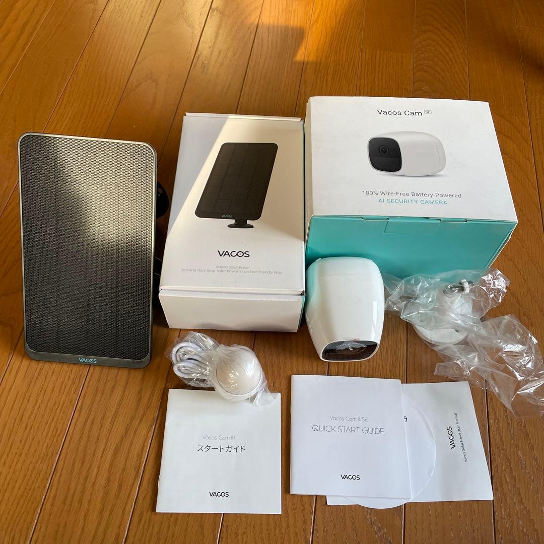 VACOS Cam防犯カメラ 防水 ソーラーパネルセット　2組　2個セット