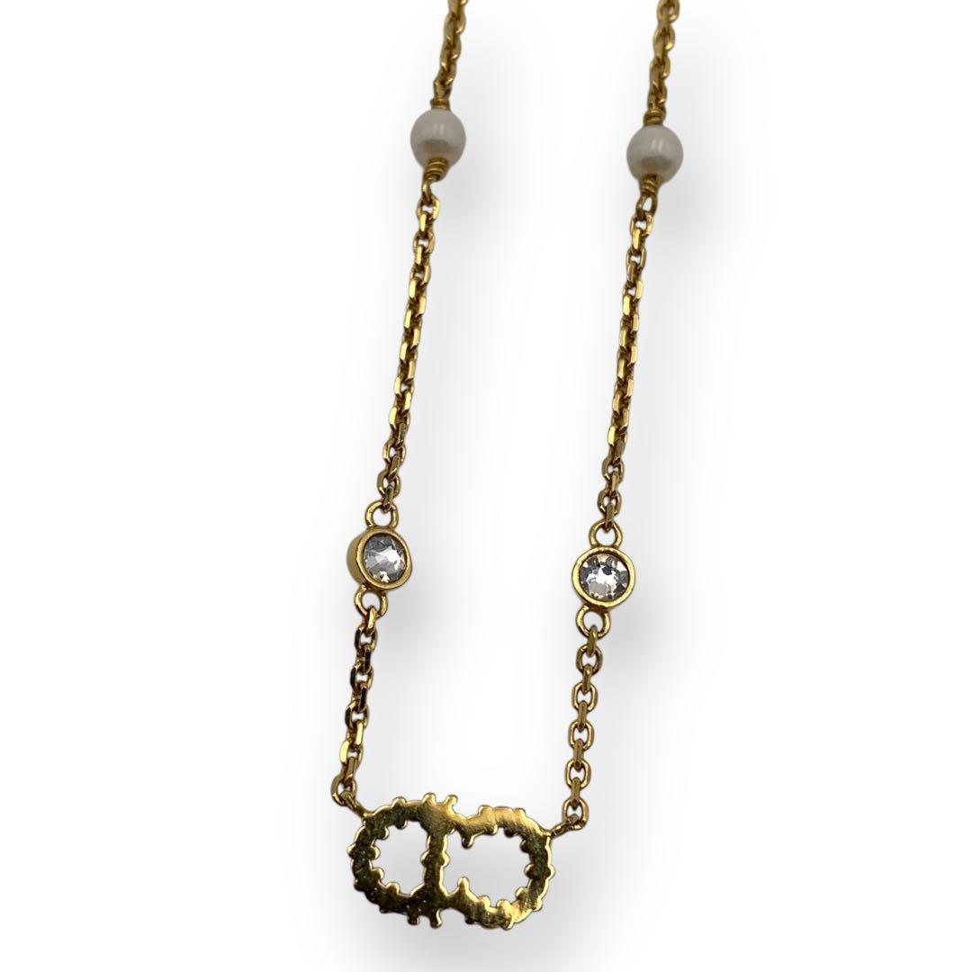 現行 ディオール DIOR ネックレス パール Clair D Lune