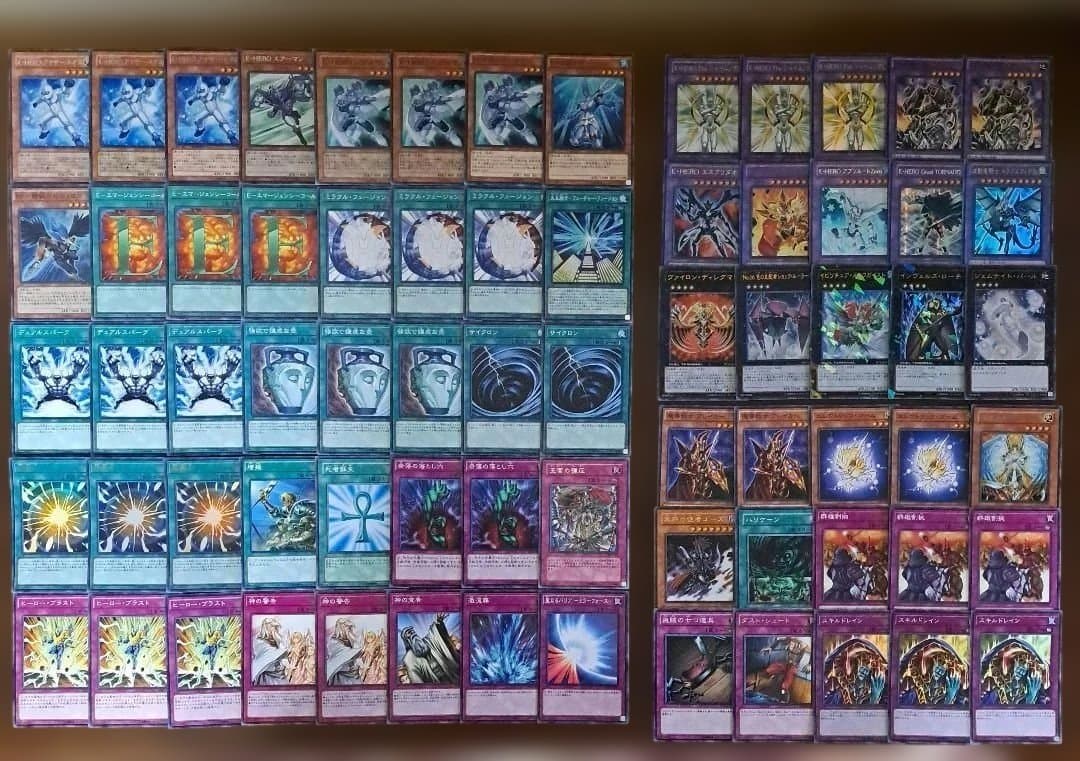 遊戯王　ゲートボール　1103環境　デッキ　ピュアHERO　黒スリーブ　構築済み