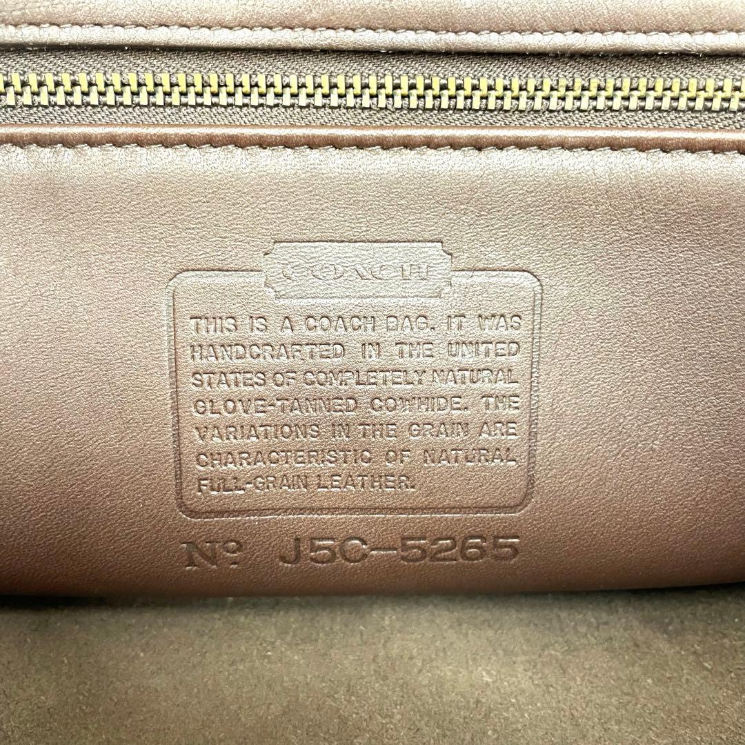 COACH コーチ ブラウンレザー ビジネスバッグ