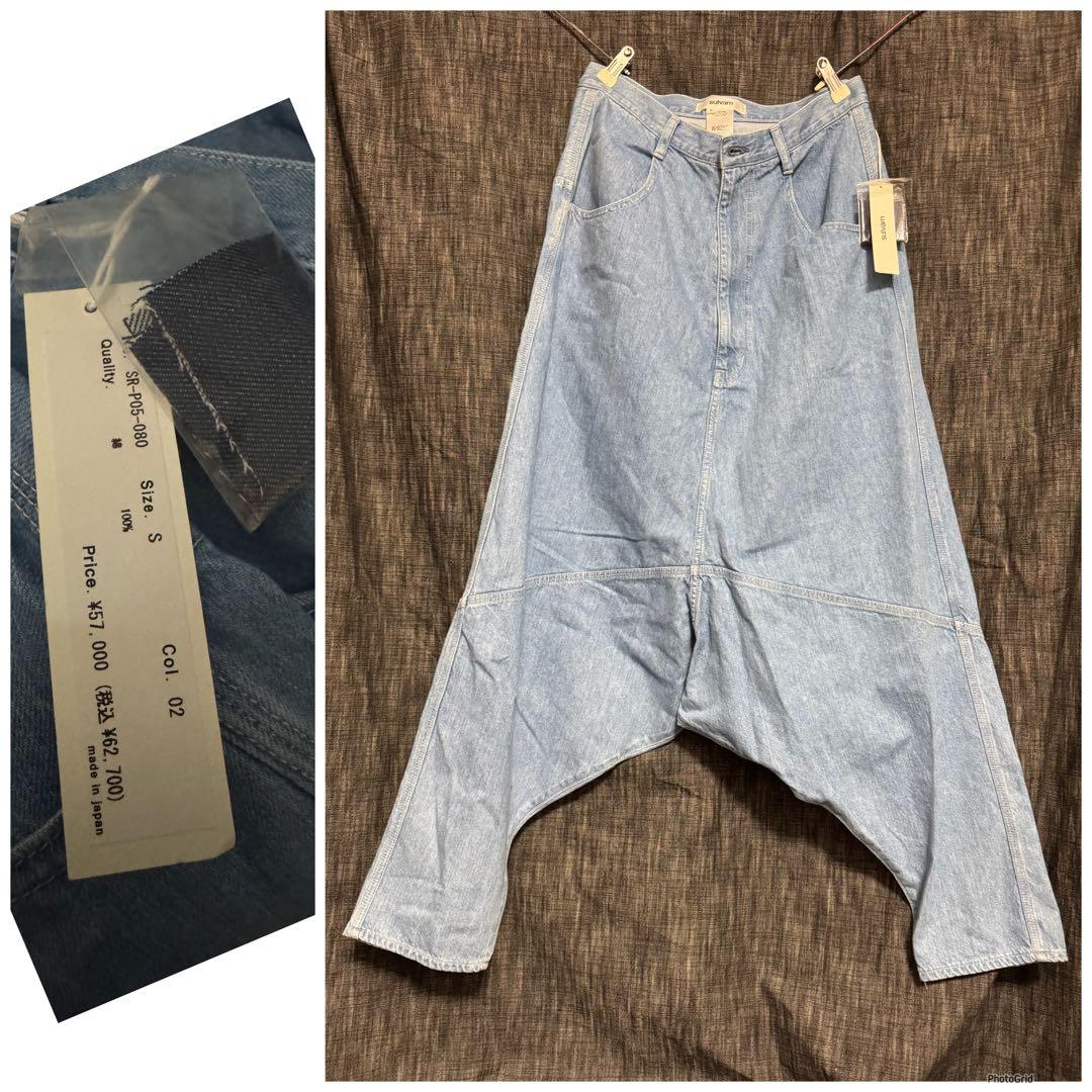 定価62700円 23SS sulvam サルエルデニムパンツ　S ジーンズ