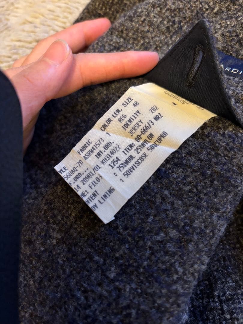 ラルディーニ　テーラードジャケット サイズ48 Ｌサイズ　ウール