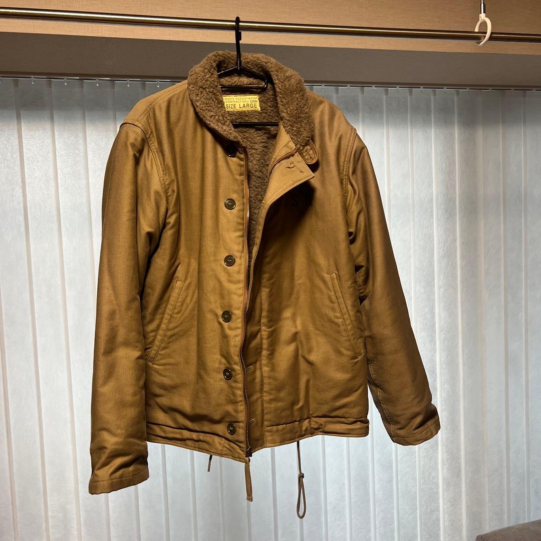 n-1, ミリタリージャケット（米国海軍デッキコート） カーキ