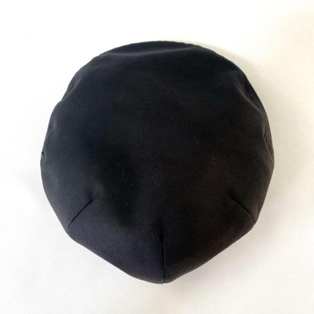 ナ*ン様 HERMES ハンチング　帽子　ブラック　レザー　サイズ56 フランス