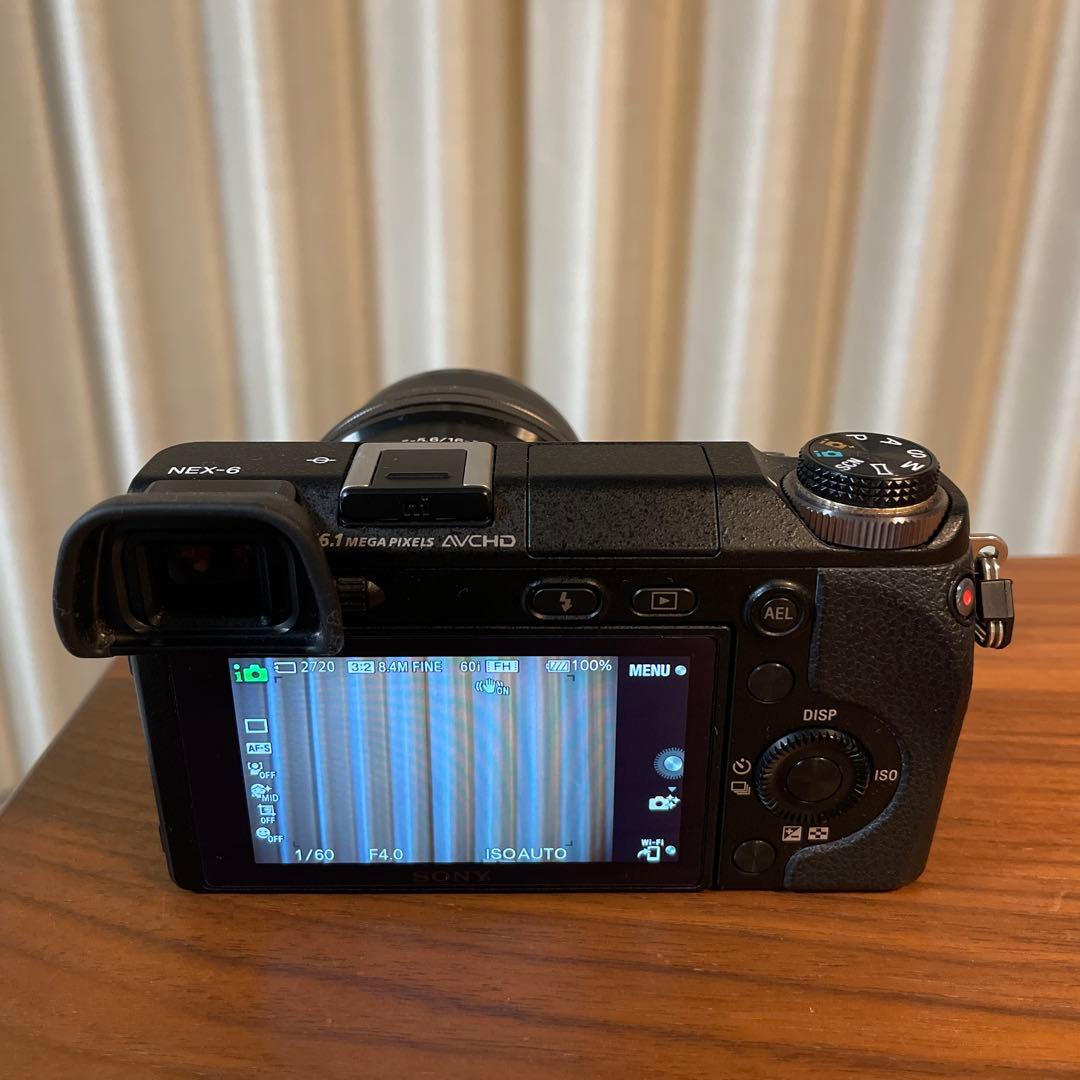 SONY NEX-6 ミラーレスカメラ　標準ズームレンズF1.8単焦点レンズ付き
