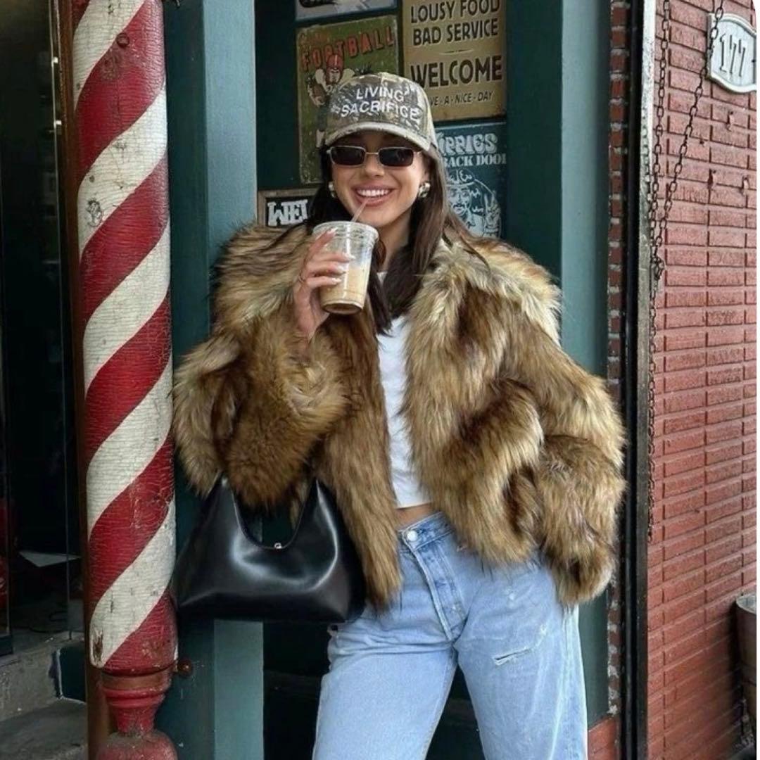 ブラウンファーコート