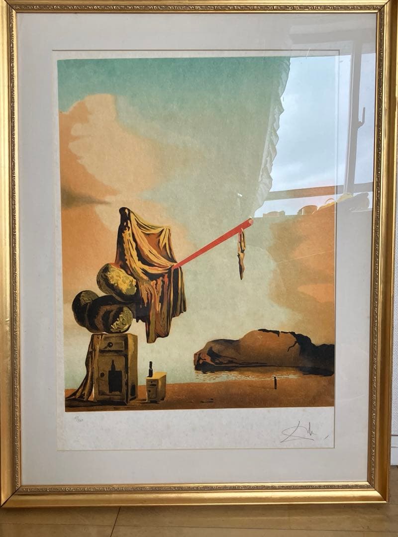 ■サルバドール・ダリ Salvador Dali■『浜辺の夢』■額付絵画