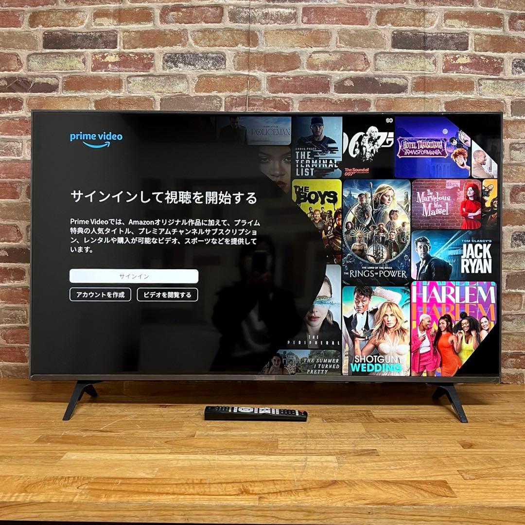 2023年製！LG 50V型 4K液晶テレビ 50UR8000PJB 動画アプリ
