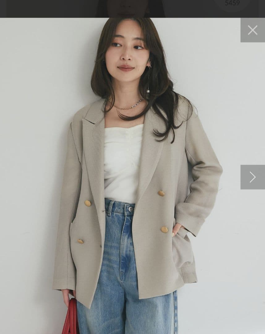 【ベストセラーアイテム・miki監修】メッシュメタルボタンライトジャケット