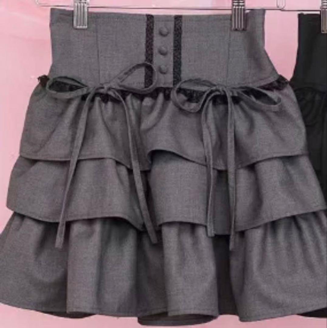 ティアードフリルスカート honeymew ミシェルマカロン