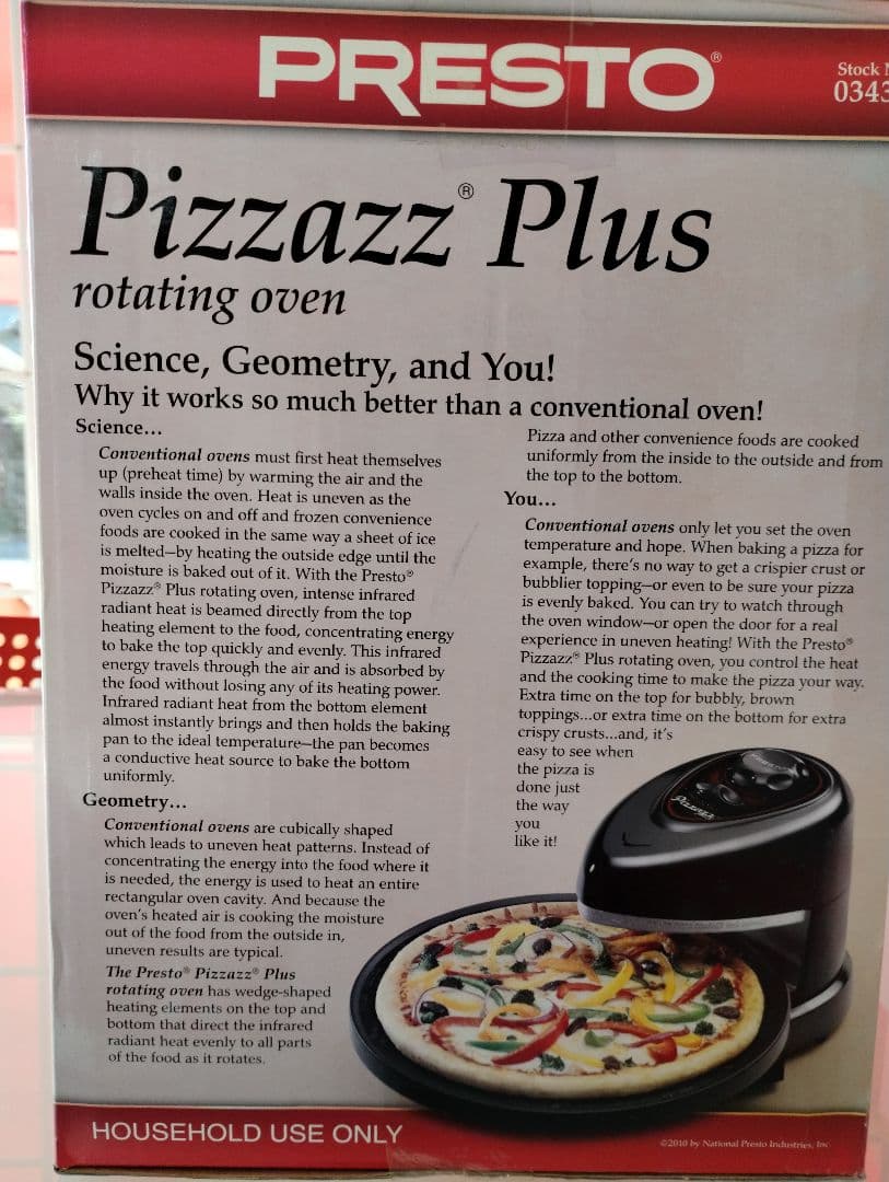 新品！ PRESTO Pizzazz Plus 回転オーブン