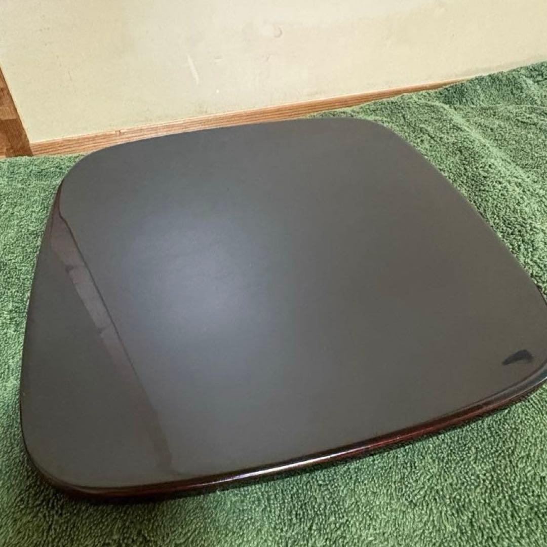 k*a様 美品‼︎ 川連高級漆器 くつわ盆　ワインカラー5枚セット 四角形盆　お