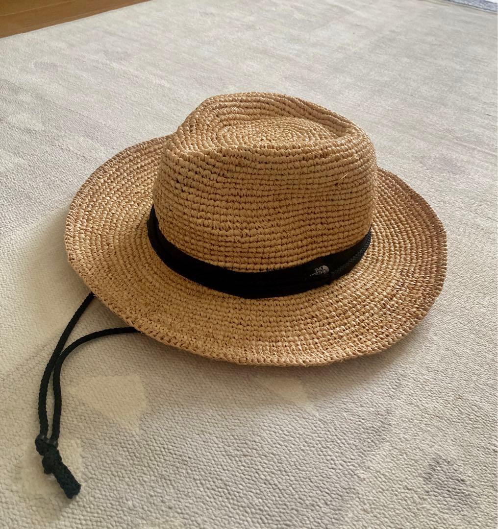 ノースフェイス　ラフィア　サファリハット　麦わら帽子　ユニセックス　男女兼用