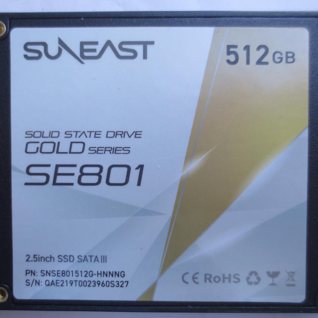 SATA 2.5\" SSD 512GB 2枚