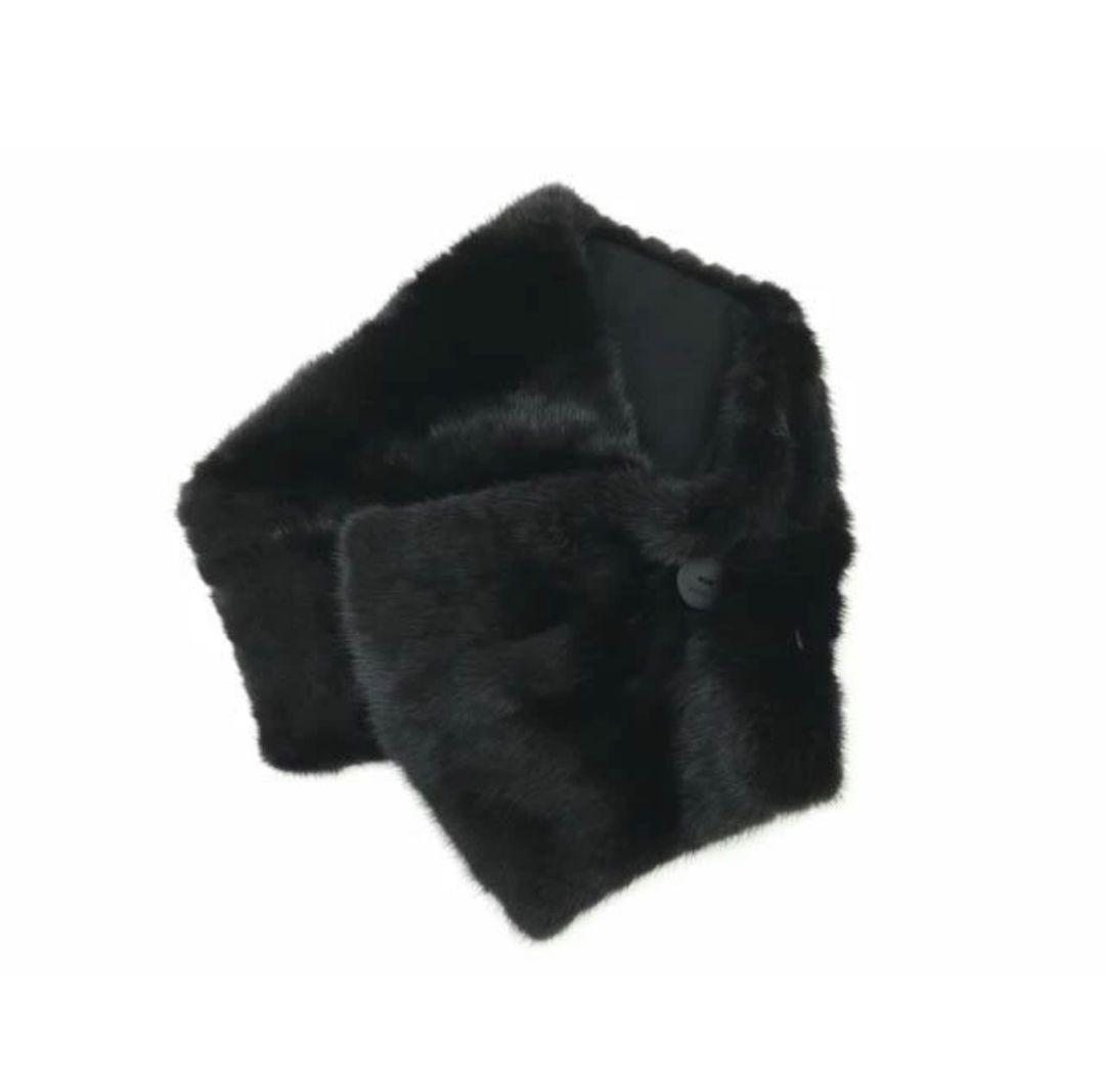 FOXEY ミンクカラー 極美品 ブラック ミンク×カシミア2way