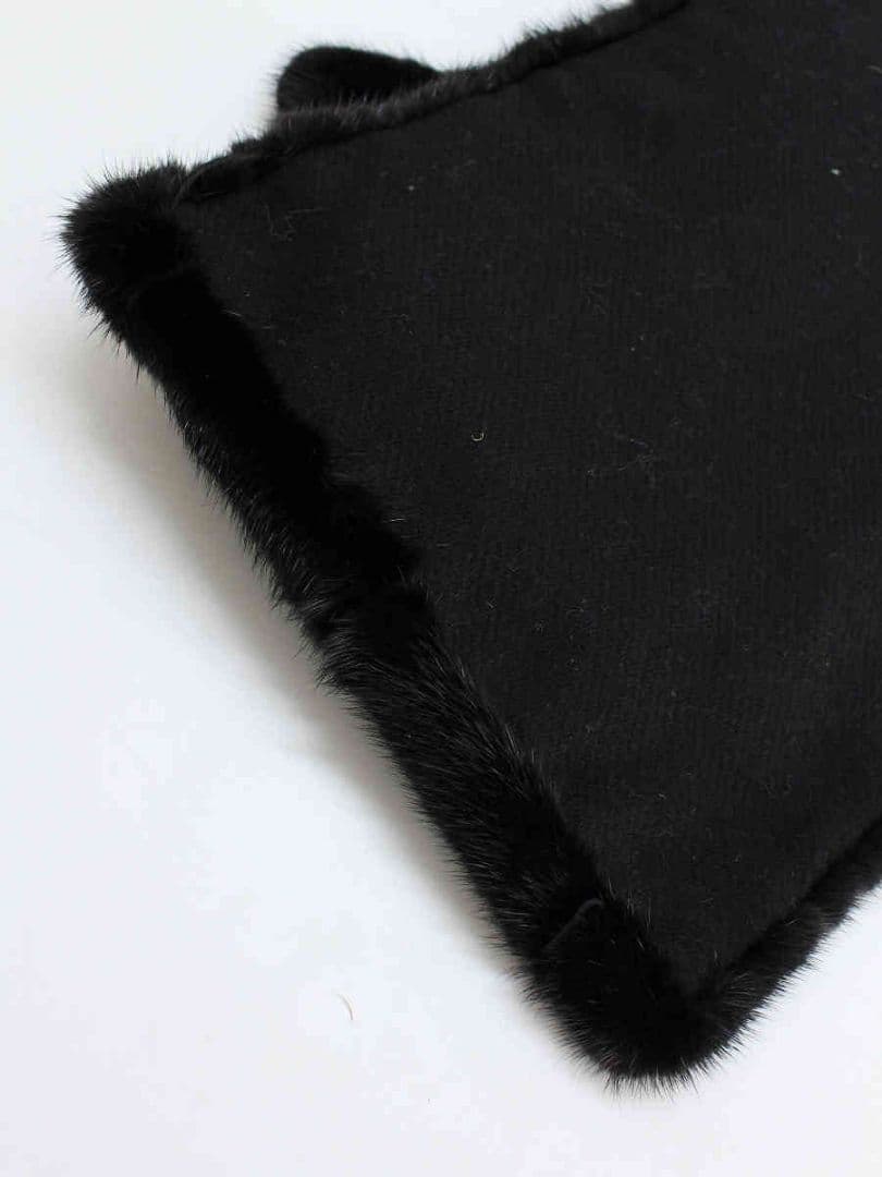 FOXEY ミンクカラー 極美品 ブラック ミンク×カシミア2way