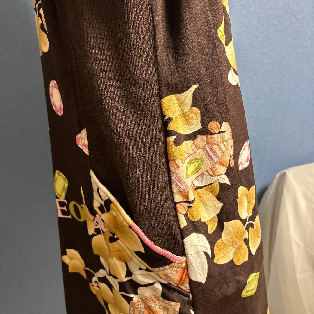 レオナール LEONARD SPORT 花柄タートルネックチュニックsize４０