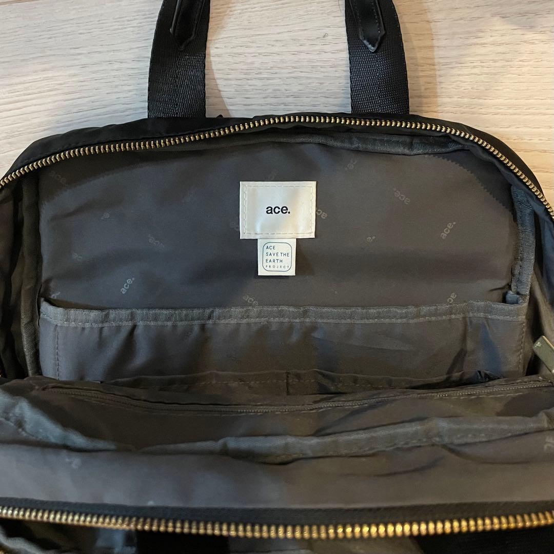 ace エースジーン スリファム ナイロン ビジネスバッグ ブラック