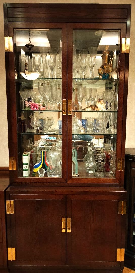 カリモク最高峰ドマーニ domani　キャビネット 飾り棚 食器棚 本棚 76万