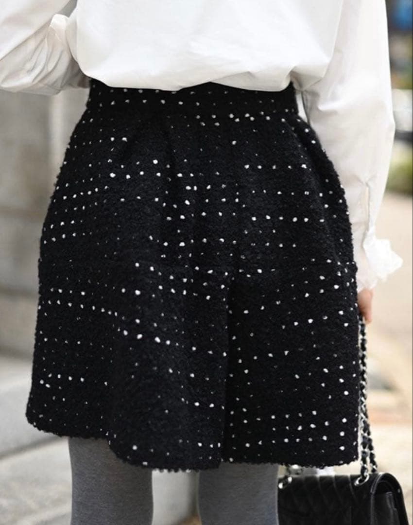 TREFLE +1⭐︎トレフル⭐︎ドットツイードタックショーパン⭐︎S