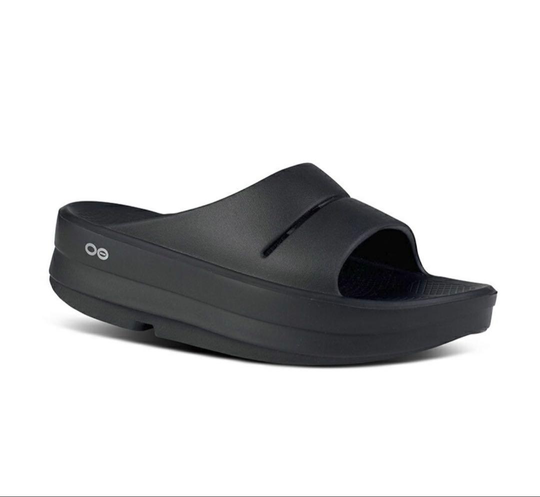 s.h　OOFOS Omega Ooahh ブラックサンダル　メンズ