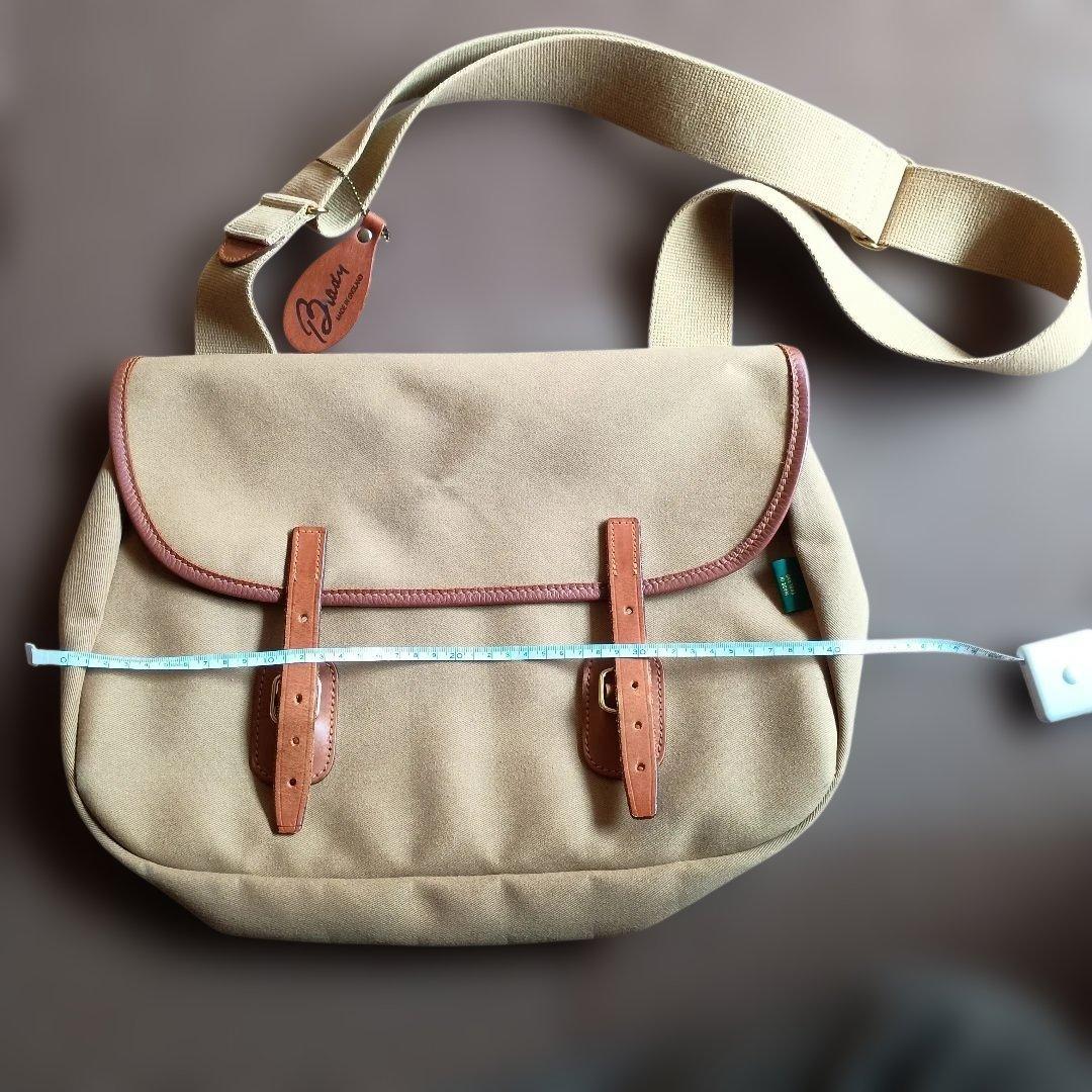 ベージュ キャンバス ショルダーバッグ