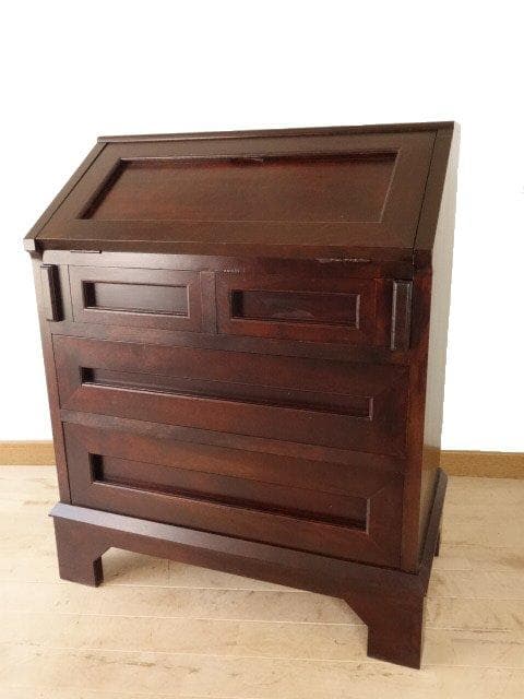 民芸家具　ライティングビューロー引出　再塗装済　ＵＳＥＤ