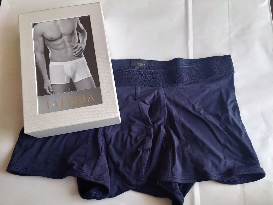 【新品未使用】LA PERLA ラ・ペルラ ネイビー ボクサーパンツ M 2枚