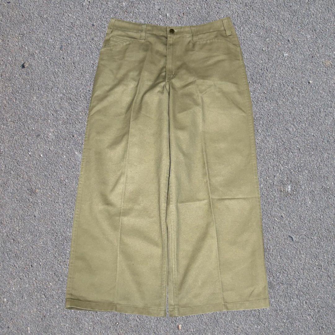 【美品】90s BEN DAVIS ゴリラカット ワークパンツ チノパン 極太