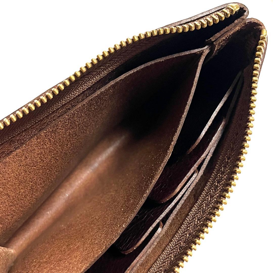 極美品 LONA L-zip long wallet フルオプション ブラウニー