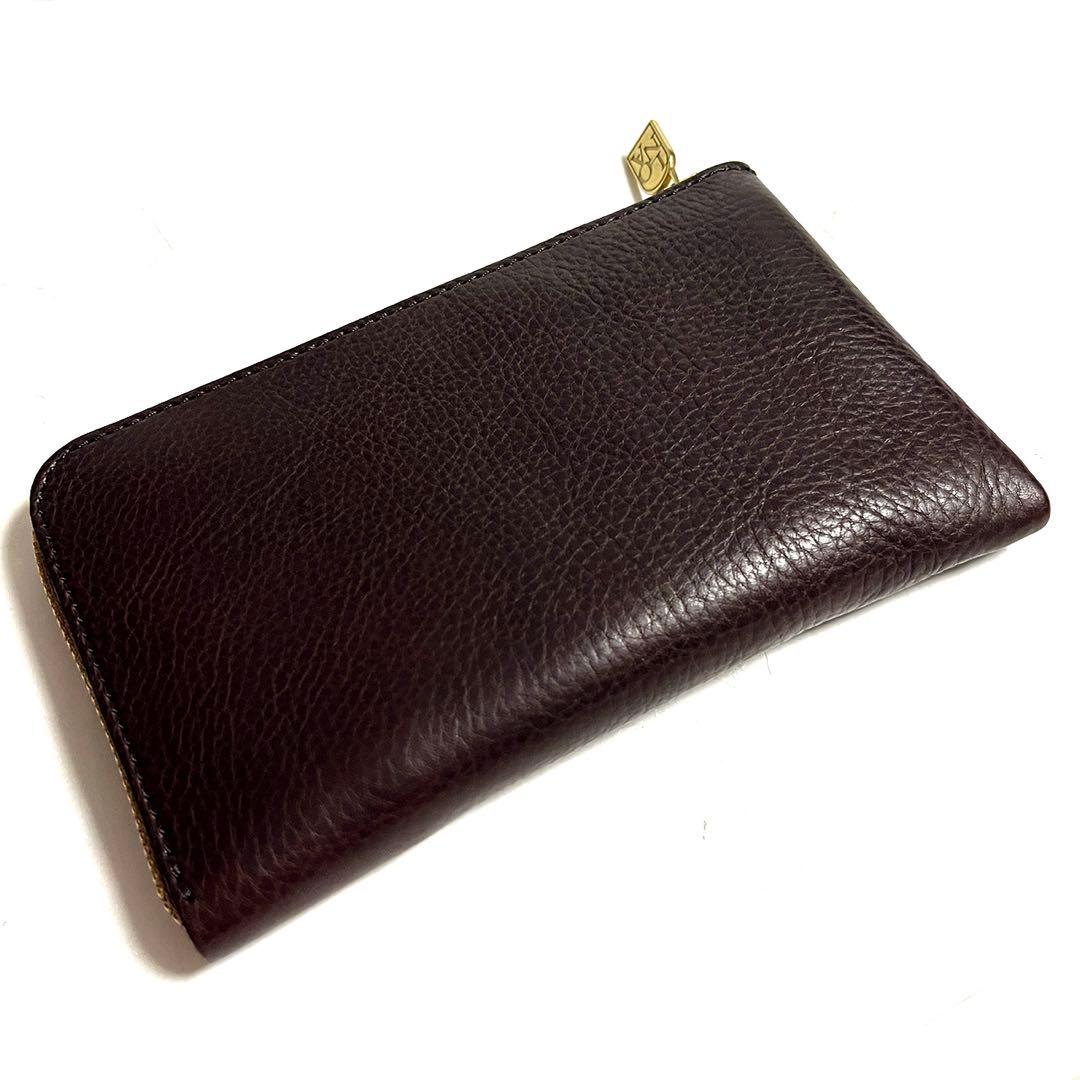 極美品 LONA L-zip long wallet フルオプション ブラウニー