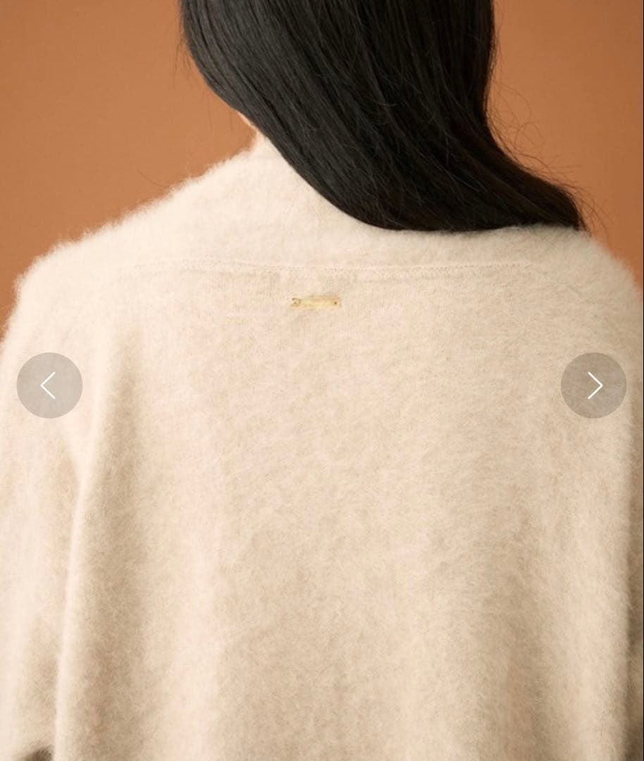 loungedress FURカシミヤガウン　ラウンジドレス